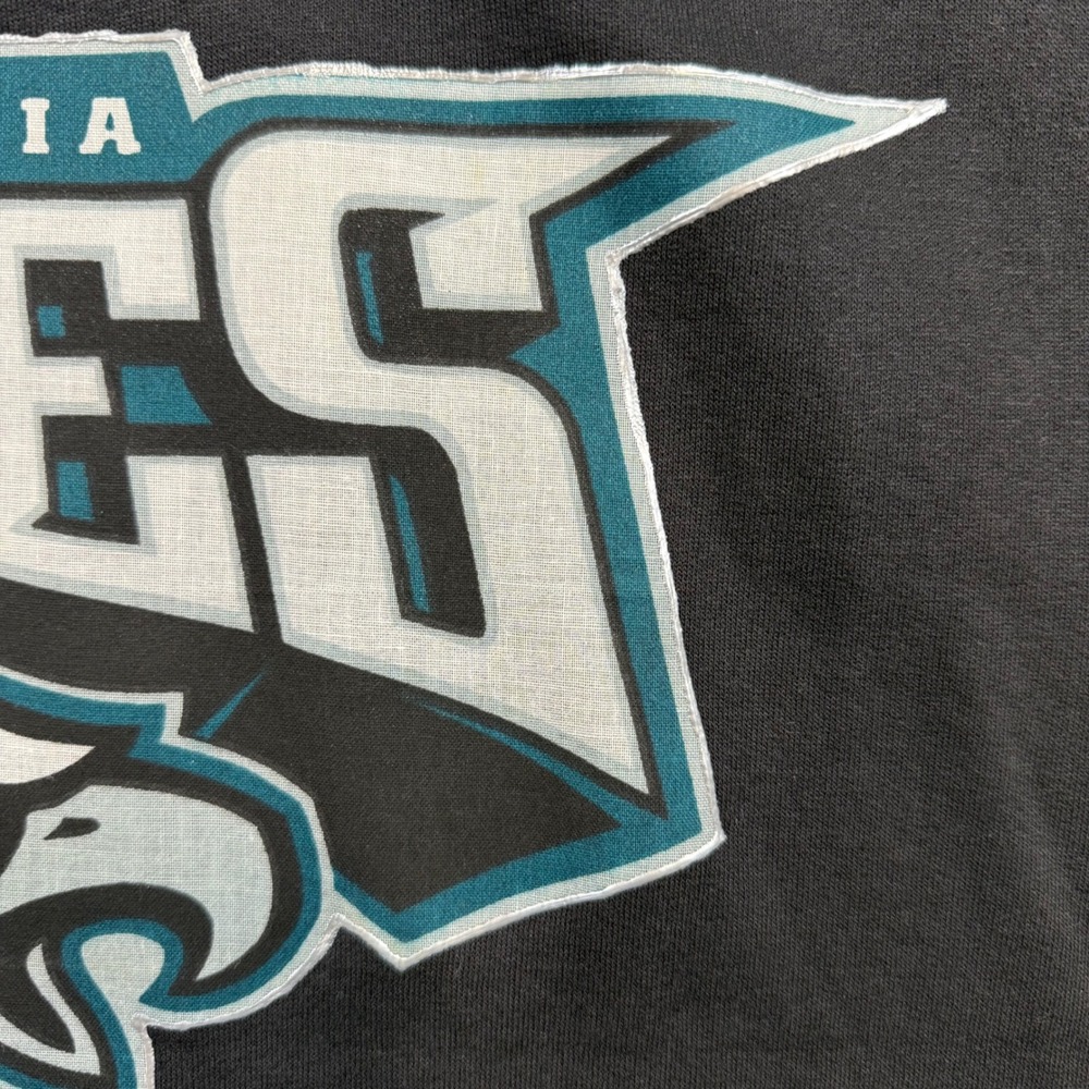 Vintage Hanes Philadelphia Eagles 50/50 Cotton Poly Crewneck Sweatshirt Large - Picture 3 of 10